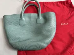 BALLY ハンドバッグ ライトブルー レザーのサムネイル
