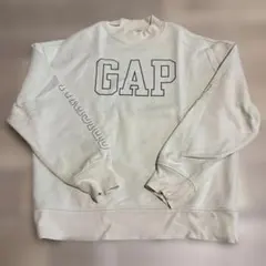 GAP ロゴ クルーネック ニット セーター オフホワイト M