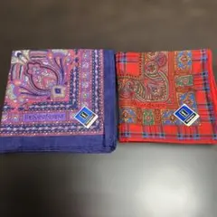 Yves Saint Laurent ハンカチセット 2枚　ペイズリー