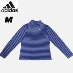 adidas ストライプ タートルネック M