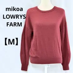 mikoa LOWRYSFARM ニット セーター ワインレッド レディース M