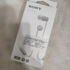 あ）SONY WI-C100 ワイヤレスイヤフォン ホワイト