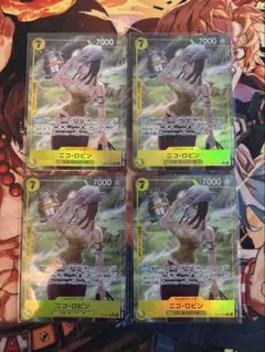 ワンピースカードゲーム ニコ・ロビン 4枚セット パラレル | Mercari