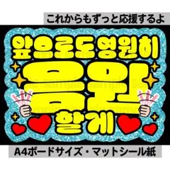 【これからも応援】ペンサ文字　ペンサボード　ネームボード　ファンサ　ハングル韓国のサムネイル
