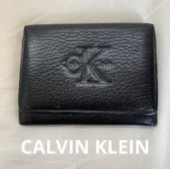 CALVIN KLEIN カルバンクライン　カードケース　黒　本革