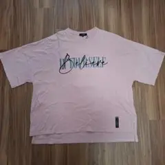 SKYTHREE ビックTシャツ 箔刺繍 バックプリント Mサイズ