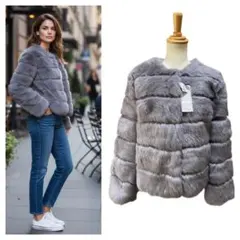 最終値下げ！＊オールリアルファー カジュアルジャケット＊新品・未使用 サイズM