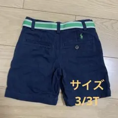 ネイビー ハーフパンツ ポロスタイル　3T