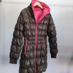 Fila ダウンジャケット ダークブラウン/ピンク