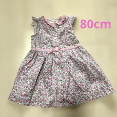 【美品】sense of wonder 花柄ワンピース　80cmのサムネイル