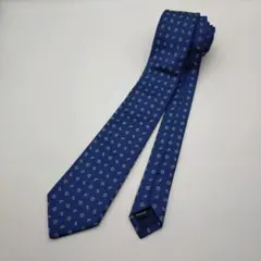美品　fairfax フェアファクス　ネクタイ　紺　小紋柄　ペイズリー