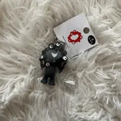 値下げ【万博】黒ミャクミャクキーホルダー　プレート付