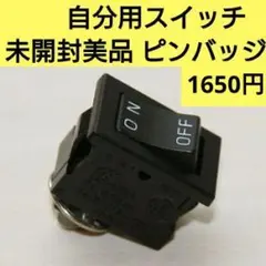 【未開封美品】気合いを入れる自分用スイッチ　ピンバッジ　アート作品