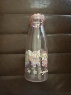 香港ディズニー　ダッフィーフレンズ　クリアボトル
