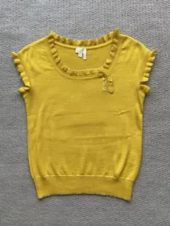 ☆美品☆Drawerドゥロワー カットソー　フリル　カシミヤ☆のサムネイル