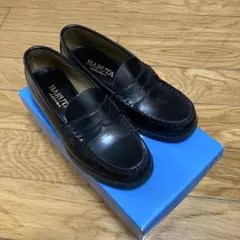 HARUTA ブラック ローファー 22.5cm