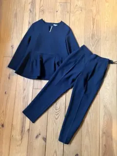 ネイビー パール付きセットアップセレモニー