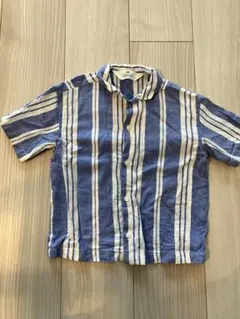 H&M ストライプ 半袖シャツ