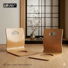 ✨ Oliver オリバー 木製座椅子 4脚セット ブラック 新品定価6万円程