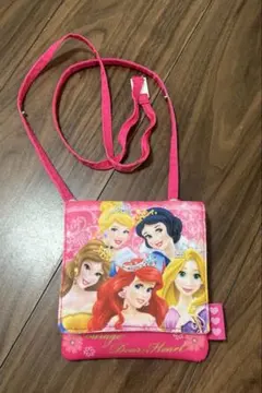 ディズニープリンセス ショルダー付きマルチポーチ