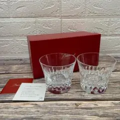 Baccarat バカラ 2015年刻印 クリスタルロックグラス ペア