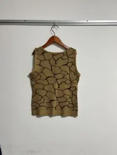 INGNI ノースリーブニット ベージュ・ブラウン