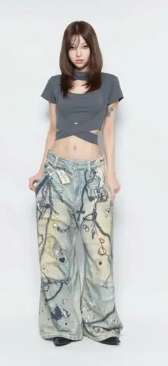 パンツ Melt the lady denim 20 theredthread Bubbles - melt the lady メルトザレディ denim20 の通販 by