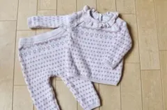 next ニット上下セットアップ 襟付き