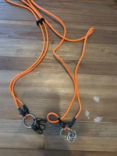 オレンジ スマホショルダーストラップ２個セット