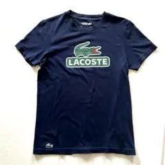 LACOSTE デカワニロゴTシャツ ネイビー　US Ｓ(日本サイズＭ位)
