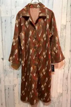 昭和レトロビンテージ 柄物ワンピース デッドストック 70s80s