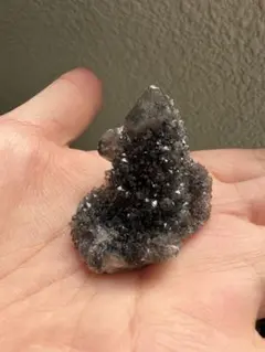 南アフリカ産　ブラックカクタス水晶クラスター
