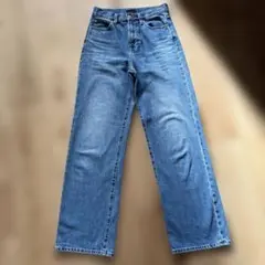 ま様専用　UNIQLO ワイドストレートジーンズ　ライトブルー 22