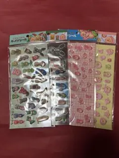 こびとづかん　ぷっくりシール　４種セット ① 正規品