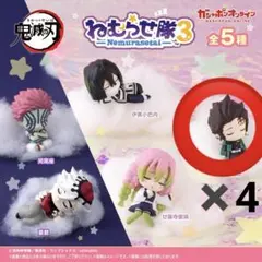 鬼滅の刃 ねむらせ隊3 竈門炭治郎 4個セット