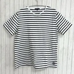 アーバンリサーチ　クルーネック 半袖 ボーダTシャツ ヤシの木　M 白　黒のサムネイル