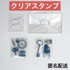 ❤️美品❤️クリアスタンプ 透明スタンプ スタンプシート ヴィンテージ風スタンプ