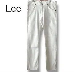 Lee デニム ストレート スキニー スリム 大きいサイズ 白デニム 白