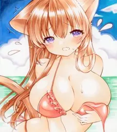 オリジナル◆ドジっ子猫◆手描きイラスト