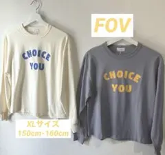 新品未使用　FOV 英字ロゴロンT 長袖Tシャツ　150-160cm 2枚SET