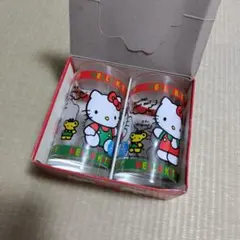 【超希少未使用】2001年 マクドナルド ハローキティ グラス 2客セット 箱付 超希少未使用】2001年 マクドナルド ハローキティ グラス 2客セット 箱