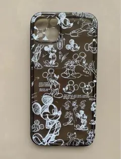 ★極美品★ディズニー　ミッキー iPhone14Plus ケース　カバー　半透明