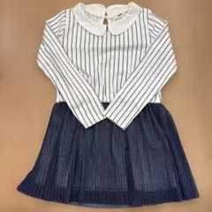 美品【MPS】ストライプ柄 ワンピース 120cm