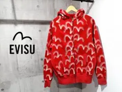 EVISU エヴィス カモメ 総柄 ヘビースウェット ジップ パーカー 42のサムネイル