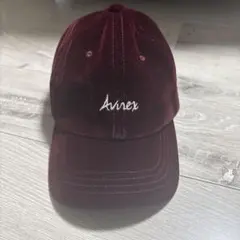 AVIREX キャップ ボルドー 刺繍ロゴ フリーサイズのサムネイル