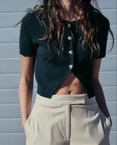 【ZARA】クロップドトップス