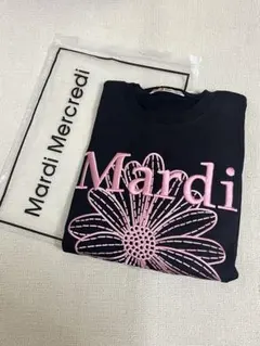 Mardi Mercredi 長袖スウェット 刺繍 ブラック FR