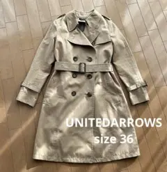 【極美品】UNITEDARROWS 36 トレンチコート 春コート ミドルコート