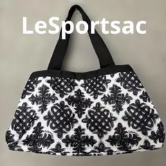 LeSportsac ボストンバッグ ミニポーチ付　モノトーン 総柄のサムネイル