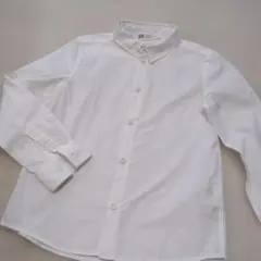 H&M イージーアイロン ホワイトシャツ 128